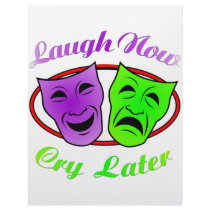 Laugh Now Cry Later Masks letterhead