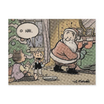 Laugh-Out-Loud Cats Christmas Postcard by ApeLad Laugh-Out-Loud Cats Christmas Postcard