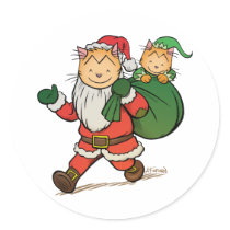 Laugh-Out-Loud Claus stickers