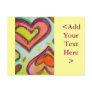 Laugh Two Hearts Postcard