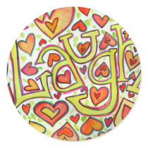Laugh Word Art Stickers