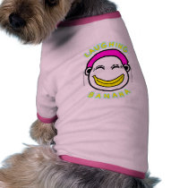LAUGHING BANANA pet clothing by bananartista LAUGHING BANANA pet clothing