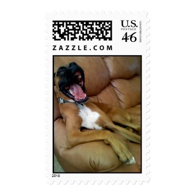Laughing Boxer stamp by puppydogs