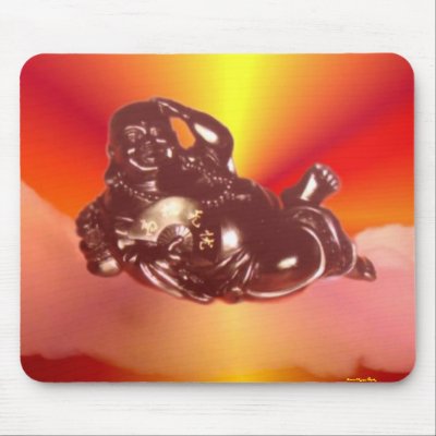 Laughing Buddha Mousepad by Buddhans_Mousepads