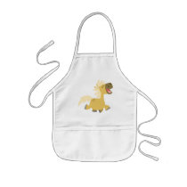 Laughing Cartoon Pony cooking apron by Lioness_Graphics Laughing Cartoon Pony cooking apron