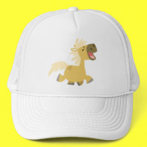 Laughing Cartoon Pony Hat