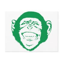 Laughing Chimp Postcard