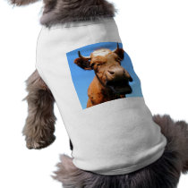 Laughing cow dog t-shirt
