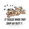 Laughing Dog 1 stickers by Ghosttown_Gifts Laughing Dog 1 stickers