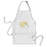 Laughing Elephant. Yellow. Apron