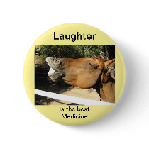 Laughing Horse Button