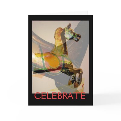 Laughing Horse Greeting Card by mmargot
