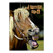 Laughing Horse Card