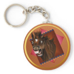 Laughing Horse Expressions Keychain