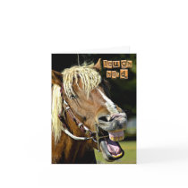 Laughing Horse Note Card