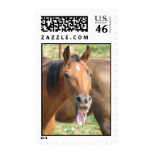 Laughing Horse Postage Stamp