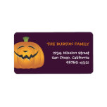Laughing jolly pumpkin custom Halloween address Custom Address Label