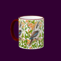 Laughing Kookaburra in Gum Tree Mug