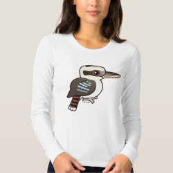 Laughing Kookaburra Women's American Apparel Fine Jersey Long Sleeve T-Shirt