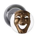 laughing mask button
