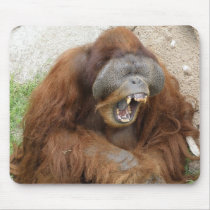 Laughing Orangutan Mouse Pad