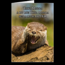 Laughing Otter Fun Birthday Greeting Card Humor cards