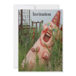 Laughing Pig Personalized Invitation