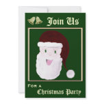 Laughing Santa Invitations (Red)