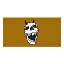 laughing Skull Customized Photo Card