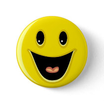Laughing Smiley Face Pin