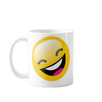 LAUGHING SMILEY FACE MUG