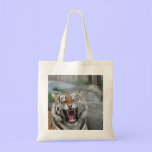 Laughing tiger tote bag bags