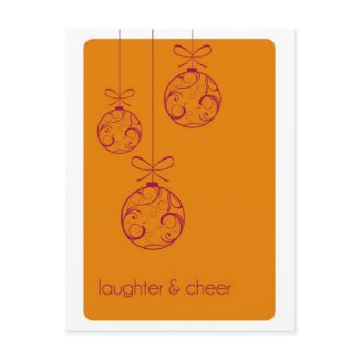 Laughter and Cheer Holiday Postcard