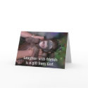 "Laughter "  blank card