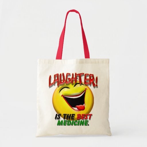 Laughter is the Best Medicine Canvas Bags