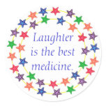 Laughter is the best medicine, stars stickers stickers