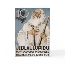 Laulupidu, Vanamuine 1933 - Blank Card by Vintage_Estonia Laulupidu, Vanamuine 1933 - Blank Card