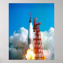 Launch of Friendship 7 Poster