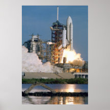 Launch of Space Shuttle Columbia (STS-1) Print