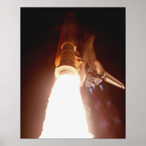 Launch of Space Shuttle Discovery (STS-103) Poster
