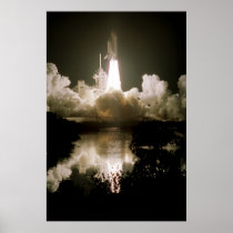 Launch of Space Shuttle Discovery (STS-103) Poster