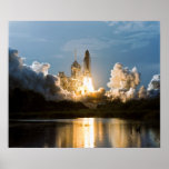 Launch of Space Shuttle Discovery (STS-64) Poster