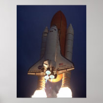 Launch of Space Shuttle Discovery (STS-96) Poster