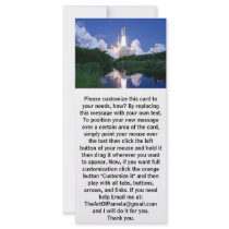 Launch of Space Shuttle Personalized Rack Card