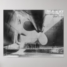Launch of the Titanic Print