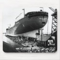 Launching of the Edmund Fitzgerald  6-8-1958 (#1) mousepads