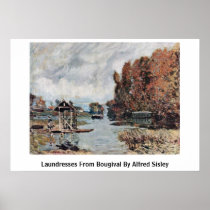 Laundresses From Bougival By Alfred Sisley Posters