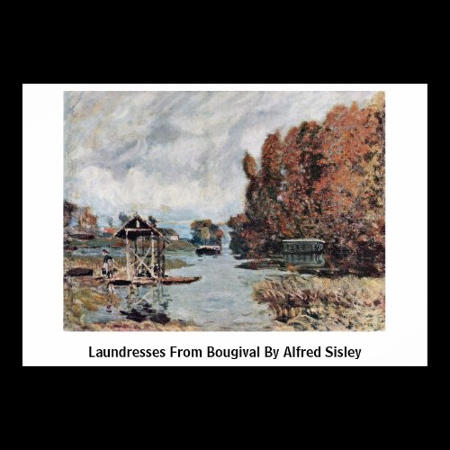 Laundresses From Bougival By Alfred Sisley Posters