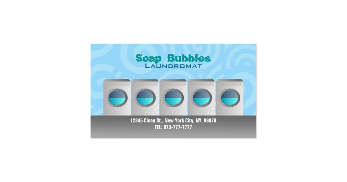Laundromat Business Cards Zazzle