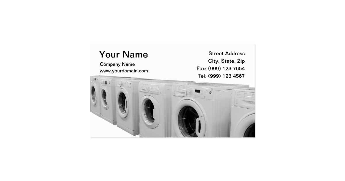 Laundry Business Card Zazzle